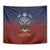American Samoa Fautasi Tapestry Pago Pago Aeto and Iseula o le Moana of Fagatogo Red-Blue - Polynesian Pride