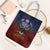 American Samoa Fautasi Tote Bag Pago Pago Aeto and Iseula o le Moana of Fagatogo Red-Blue - Polynesian Pride
