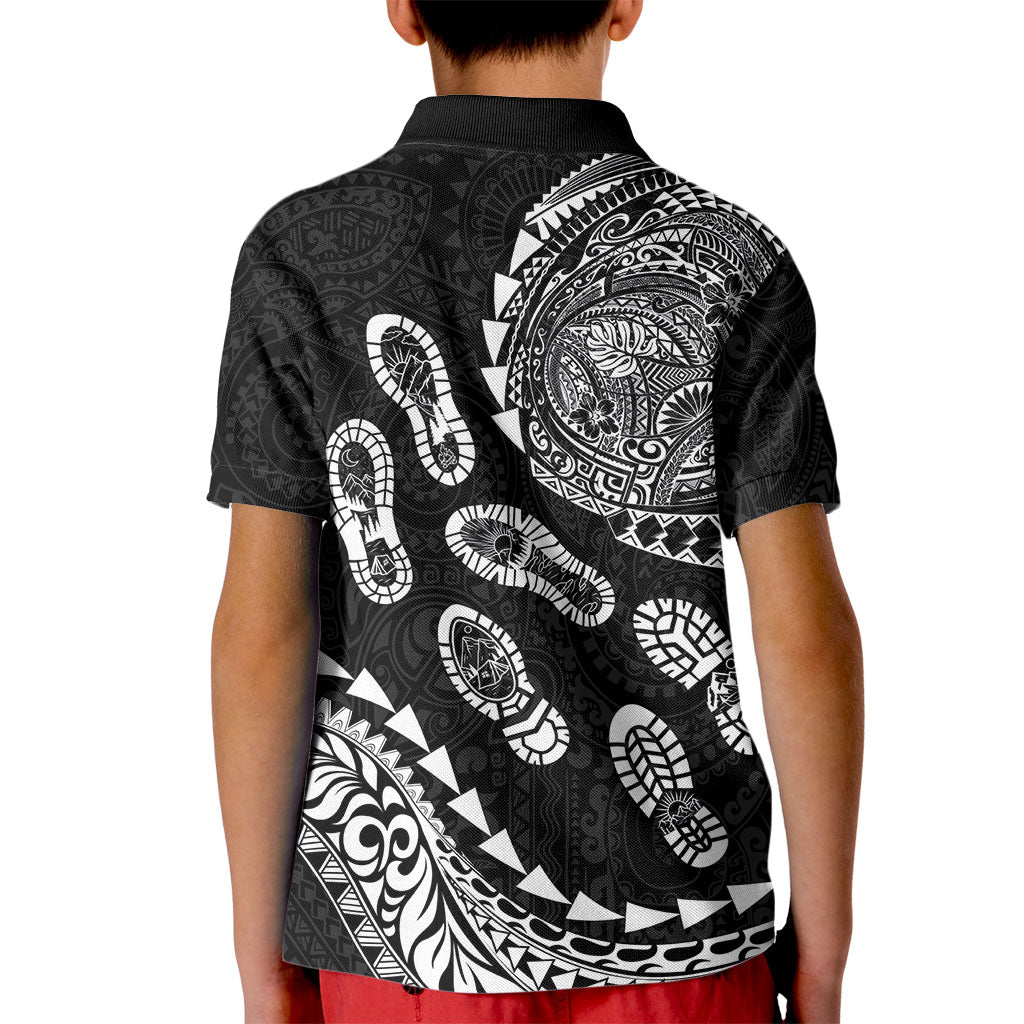 Hawaii Running Kid Polo Shirt Polynesian Tribal Tattoo LT03 - Polynesian Pride