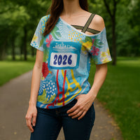 Personalized Hawaii Marathon Cross Shoulder Shirt Polynesian Motif Tropical Style LT03 - Polynesian Pride