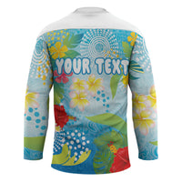 Personalized Hawaii Marathon Hockey Jersey Polynesian Motif Tropical Style LT03 - Polynesian Pride