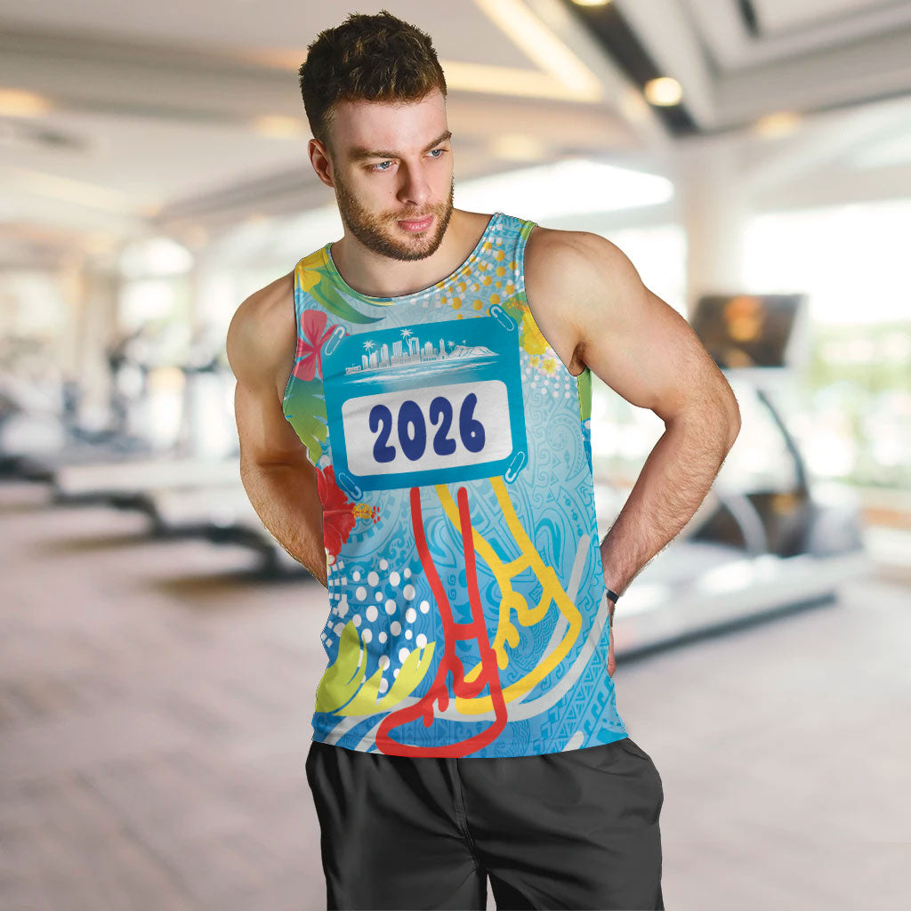 Personalized Hawaii Marathon Men Tank Top Polynesian Motif Tropical Style LT03 Multicolor - Polynesian Pride