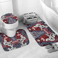 Aotearoa Iwi Ngapuhi Bathroom Set Maori Motif Tribal LT03 Mat Set Only (3 pcs) One Size Multicolor - Polynesian Pride