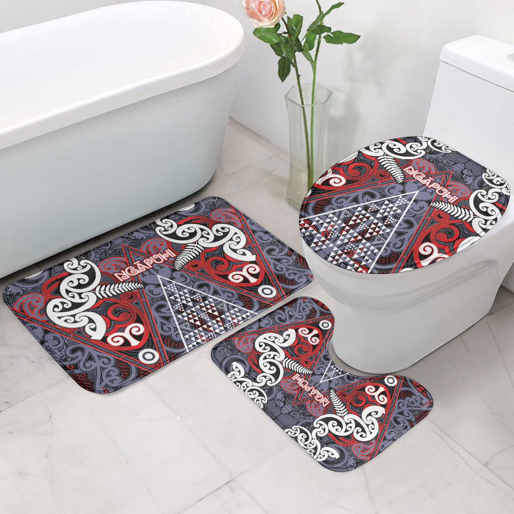 Aotearoa Iwi Ngapuhi Bathroom Set Maori Motif Tribal LT03 - Polynesian Pride