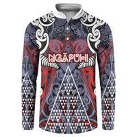 Personalised Aotearoa Iwi Ngapuhi Button Sweatshirt Maori Motif Tribal LT03 Multicolor - Polynesian Pride