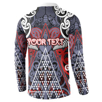 Personalised Aotearoa Iwi Ngapuhi Button Sweatshirt Maori Motif Tribal LT03 - Polynesian Pride