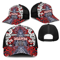 Aotearoa Iwi Ngapuhi Mesh Trucker Cap Maori Motif Tribal LT03 - Polynesian Pride