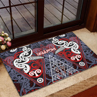 Aotearoa Iwi Ngapuhi Rubber Doormat Maori Motif Tribal LT03 - Polynesian Pride