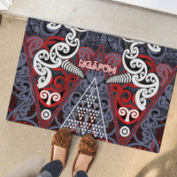Aotearoa Iwi Ngapuhi Rubber Doormat Maori Motif Tribal LT03 - Polynesian Pride