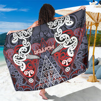 Aotearoa Iwi Ngapuhi Sarong Maori Motif Tribal LT03 One Size 44 x 66 inches Multicolor - Polynesian Pride