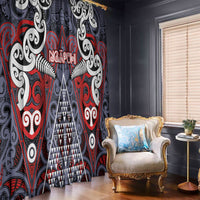Aotearoa Iwi Ngapuhi Window Curtain Maori Motif Tribal LT03 - Polynesian Pride