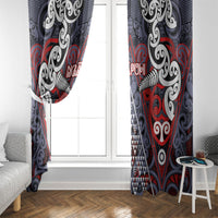 Aotearoa Iwi Ngapuhi Window Curtain Maori Motif Tribal LT03 - Polynesian Pride
