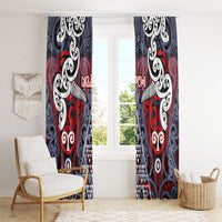 Aotearoa Iwi Ngapuhi Window Curtain Maori Motif Tribal LT03 - Polynesian Pride