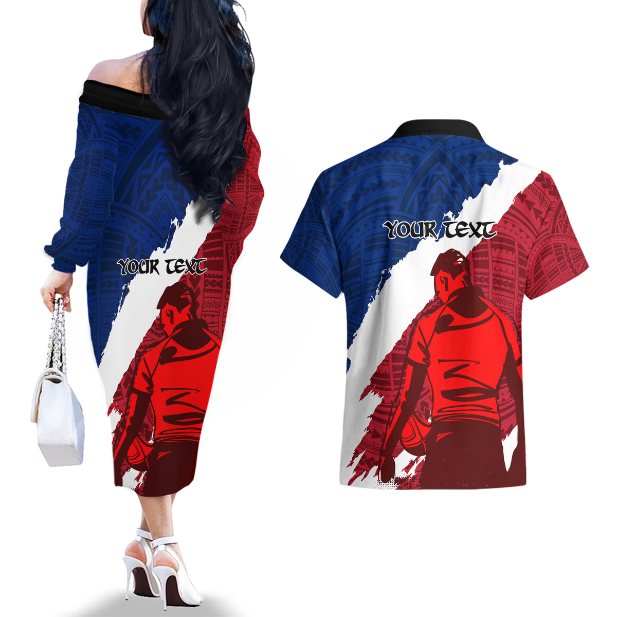 custom-samoa-rugby-couples-matching-off-the-shoulder-long-sleeve-dress-and-hawaiian-shirt-siva-tau-dance-polynesian-tattoo-brush-style