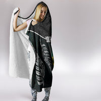 Personalised South Africa and New Zealand Hooded Blanket King Protea and Silver Fern Mix Culture Pattern LT03 - Polynesian Pride