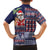 Hawaii Mele Kalikimaka Family Matching Off Shoulder Maxi Dress and Hawaiian Shirt Aloha and Christmas Elements Patchwork Blue Style LT03 - Polynesian Pride