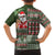 Hawaii Mele Kalikimaka Family Matching Off Shoulder Maxi Dress and Hawaiian Shirt Aloha and Christmas Elements Patchwork Green Style LT03 - Polynesian Pride