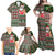 Hawaii Mele Kalikimaka Family Matching Off Shoulder Maxi Dress and Hawaiian Shirt Aloha and Christmas Elements Patchwork Green Style LT03 - Polynesian Pride