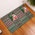 Hawaii Mele Kalikimaka Rubber Doormat Aloha and Christmas Elements Patchwork Green Style LT03 Green - Polynesian Pride