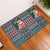 Hawaii Mele Kalikimaka Rubber Doormat Aloha and Christmas Elements Patchwork Turquoise Style LT03 Turquoise - Polynesian Pride