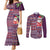 Hawaii Mele Kalikimaka Couples Matching Mermaid Dress and Long Sleeve Button Shirt Aloha and Christmas Elements Patchwork Pink Style LT03 Pink - Polynesian Pride