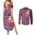 Hawaii Mele Kalikimaka Couples Matching Summer Maxi Dress and Long Sleeve Button Shirt Aloha and Christmas Elements Patchwork Pink Style LT03 Pink - Polynesian Pride
