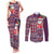Hawaii Mele Kalikimaka Couples Matching Tank Maxi Dress and Long Sleeve Button Shirt Aloha and Christmas Elements Patchwork Pink Style LT03 Pink - Polynesian Pride