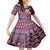 Hawaii Mele Kalikimaka Family Matching Off Shoulder Maxi Dress and Hawaiian Shirt Aloha and Christmas Elements Patchwork Pink Style LT03 Daughter's Dress Pink - Polynesian Pride