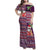 Hawaii Mele Kalikimaka Family Matching Off Shoulder Maxi Dress and Hawaiian Shirt Aloha and Christmas Elements Patchwork Pink Style LT03 Mom's Dress Pink - Polynesian Pride