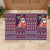 Hawaii Mele Kalikimaka Rubber Doormat Aloha and Christmas Elements Patchwork Pink Style LT03 - Polynesian Pride
