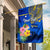 Personalised Nauru Independence Day Garden Flag Nauruan Tribal Flag Style LT03 House Flag Blue - Polynesian Pride