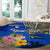 Personalised Nauru Independence Day Round Carpet Nauruan Tribal Flag Style LT03 - Polynesian Pride