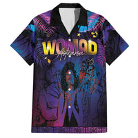 Aotearoa Arts Festival 2025 Family Matching Puletasi and Hawaiian Shirt Maori Music Art Dance - Rhythmic Vibes LT03 Dad's Shirt - Short Sleeve Black - Polynesian Pride