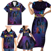 Aotearoa Arts Festival 2025 Family Matching Short Sleeve Bodycon Dress and Hawaiian Shirt Maori Music Art Dance - Rhythmic Vibes LT03 - Polynesian Pride