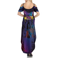 Aotearoa Arts Festival 2025 Family Matching Summer Maxi Dress and Hawaiian Shirt Maori Music Art Dance - Rhythmic Vibes LT03 - Polynesian Pride
