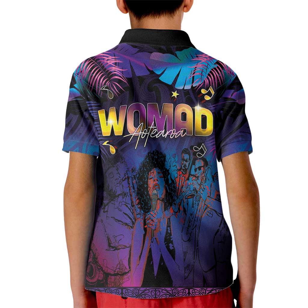 Aotearoa Arts Festival 2025 Kid Polo Shirt Maori Music Art Dance - Rhythmic Vibes