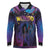 Aotearoa Arts Festival 2025 Long Sleeve Polo Shirt Maori Music Art Dance - Rhythmic Vibes