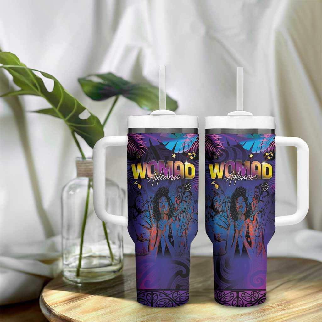 Aotearoa Arts Festival 2025 Tumbler With Handle Maori Music Art Dance - Rhythmic Vibes