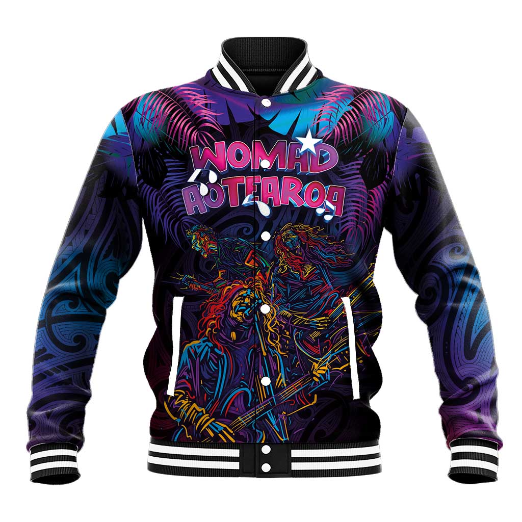 Aotearoa Arts Festival 2025 Baseball Jacket Maori Performing Art and Music - Rhythmic Vibes