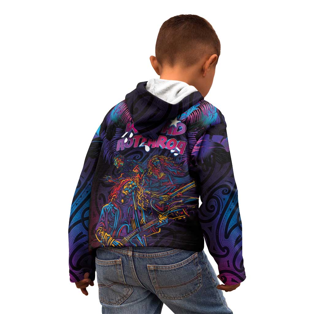 Aotearoa Arts Festival 2025 Kid Hoodie Maori Performing Art and Music - Rhythmic Vibes