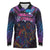 Aotearoa Arts Festival 2025 Long Sleeve Polo Shirt Maori Performing Art and Music - Rhythmic Vibes
