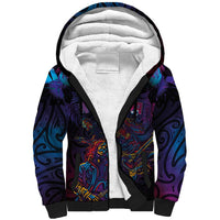 Aotearoa Arts Festival 2025 Sherpa Hoodie Maori Performing Art and Music - Rhythmic Vibes LT03 Unisex Black - Polynesian Pride