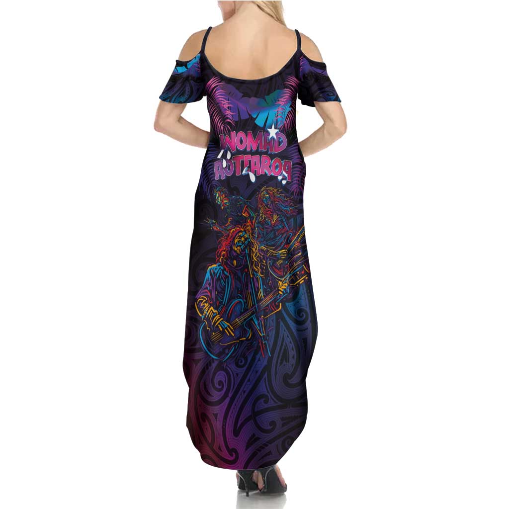 Aotearoa Arts Festival 2025 Summer Maxi Dress Maori Performing Art and Music - Rhythmic Vibes