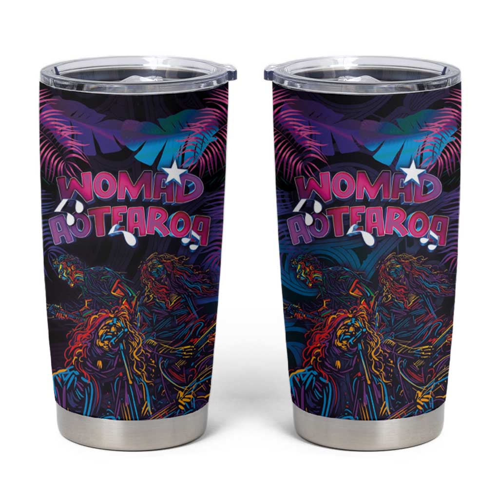 Aotearoa Arts Festival 2025 Tumbler Cup Maori Performing Art and Music - Rhythmic Vibes LT03 Black - Polynesian Pride