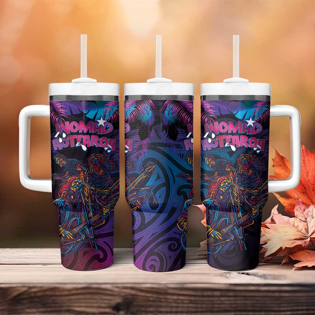 Aotearoa Arts Festival 2025 Tumbler With Handle Maori Performing Art and Music - Rhythmic Vibes