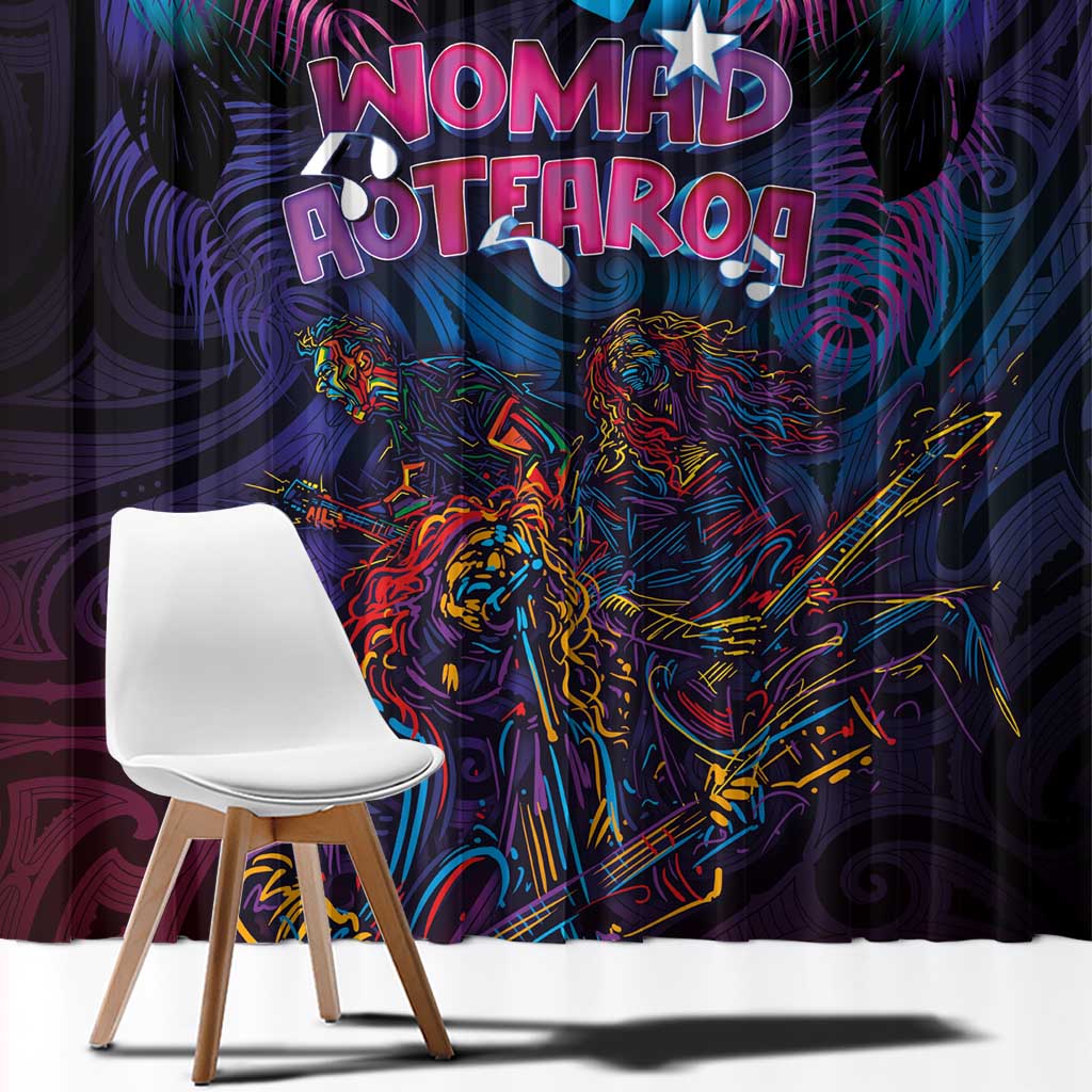Aotearoa Arts Festival 2025 Window Curtain Maori Performing Art and Music - Rhythmic Vibes