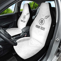Custom New Zealand Football Car Seat Cover The Whites-Sporty T90 Style LT03 - Polynesian Pride