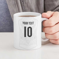 Custom New Zealand Football Ceramic Mug The Whites-Sporty T90 Style LT03 - Polynesian Pride