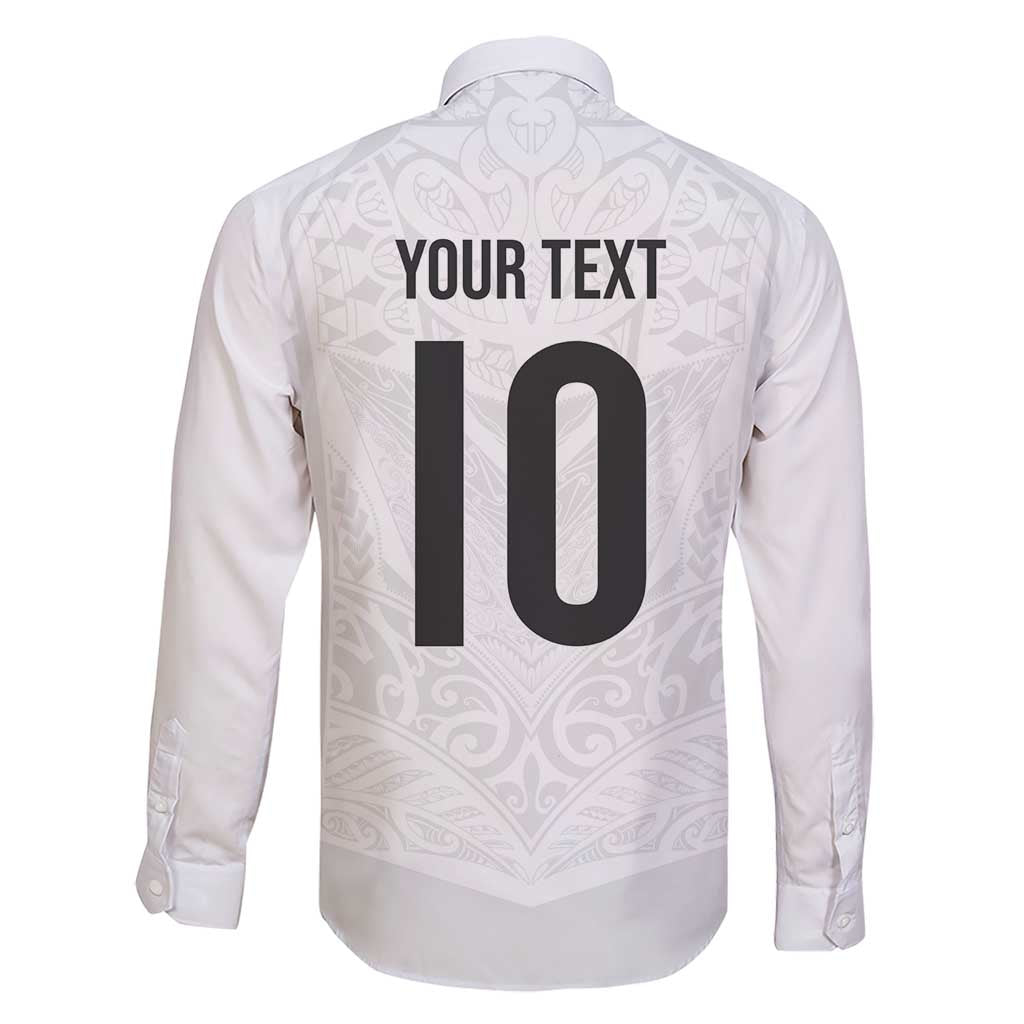Custom New Zealand Football Family Matching Short Sleeve Bodycon Dress and Hawaiian Shirt The Whites-Sporty T90 Style LT03 - Polynesian Pride