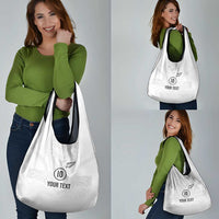Custom New Zealand Football Grocery Bag The Whites-Sporty T90 Style - Polynesian Pride